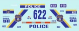 Chev. Corvette Police Philadelphia 1:18