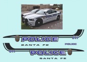 Dodge Charger Police Santa Fe 1:18